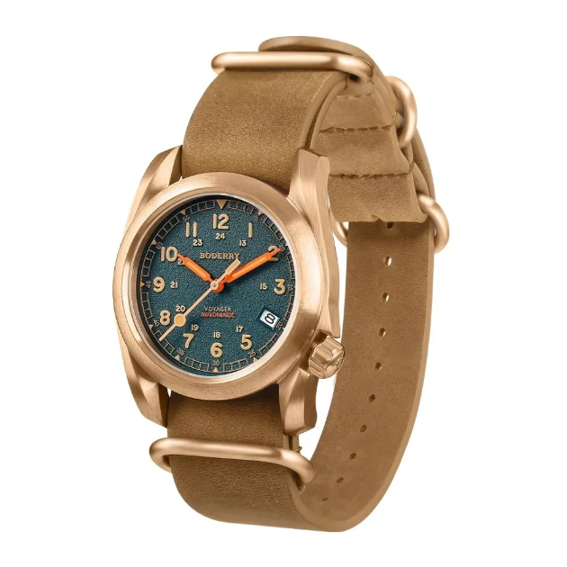 Bronze Case Watch - BODERRY Men Automatic Watch 40MM Bronze