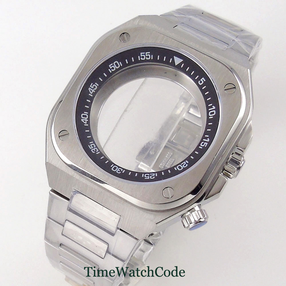 Bronze Case Watch - 42mm Watch Case Rotating Inner Chapter