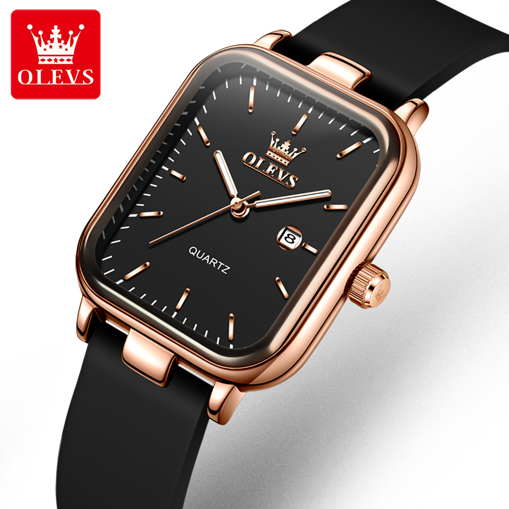 Luxury Watch Casio - OLEVS Luxury Watch For Woman Rectangular