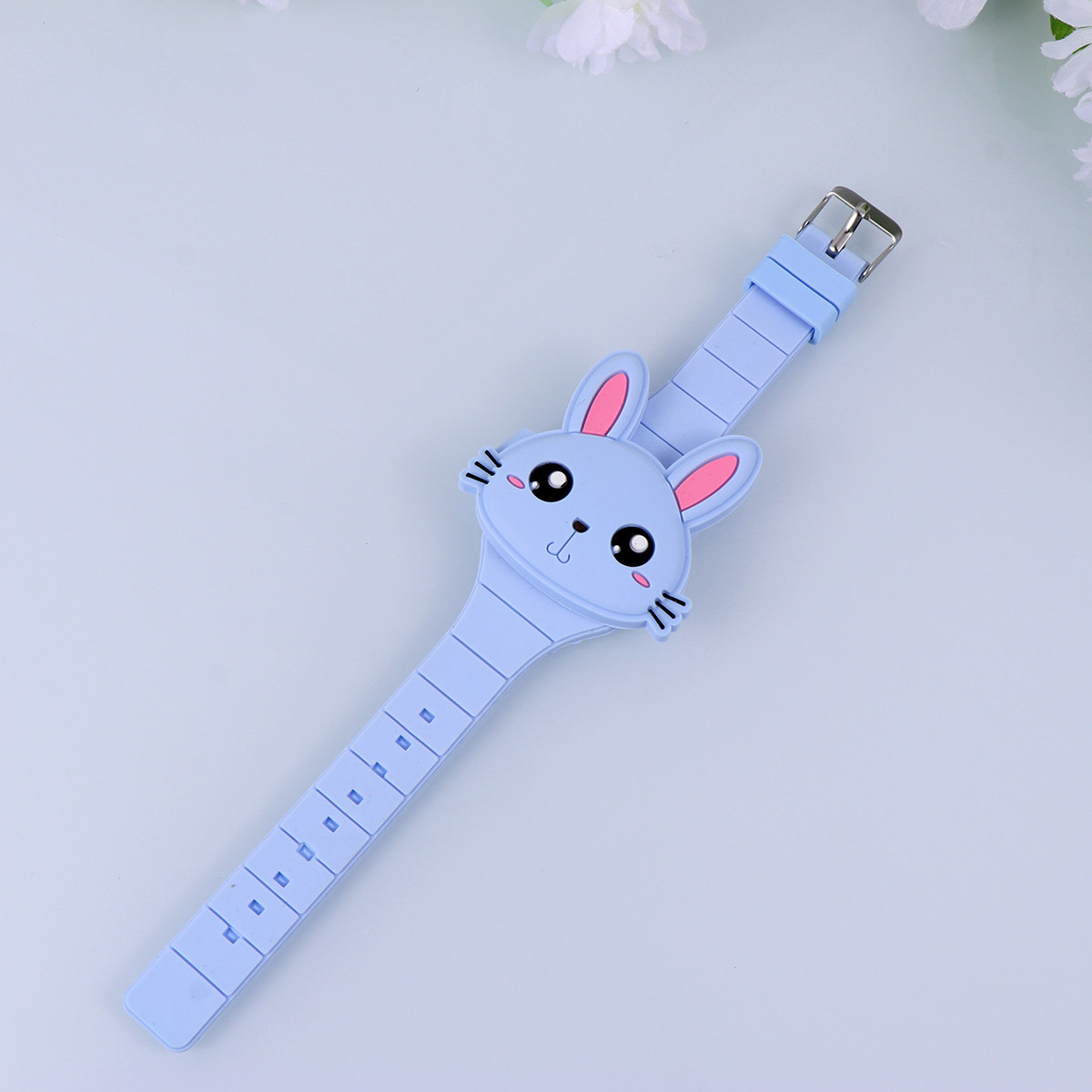 Luxury Watch White - Silicone LED Cartoon Rabbit Watch Light