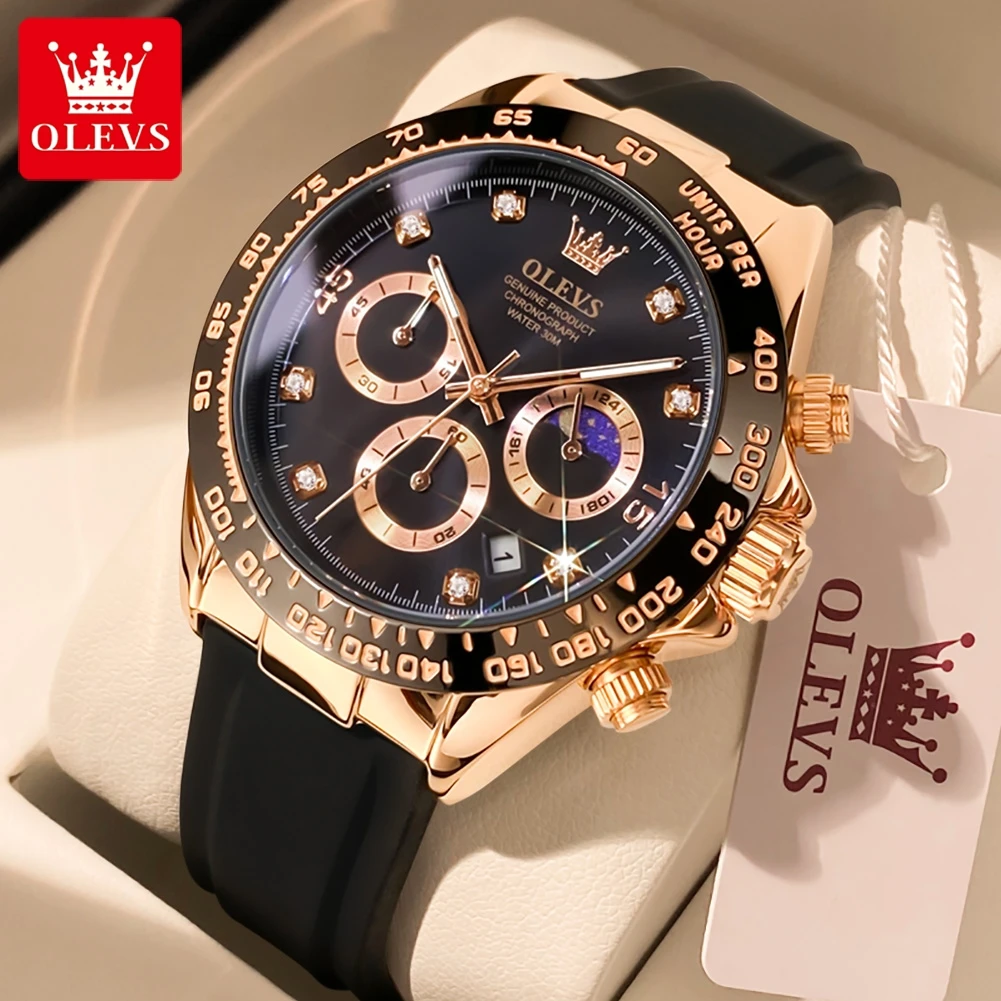 Zen Luxury Watch - OLEVS 2875 Men's Watches Chronograph 24Hour