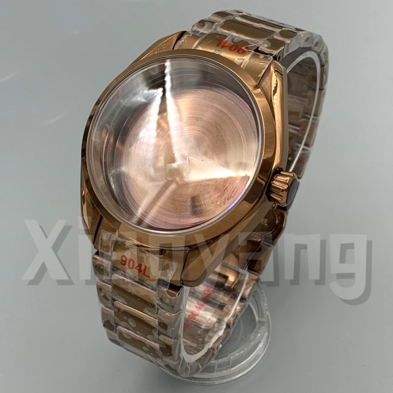 40MM NH35 Polish Bezel Rose Br - đánh giá và giá Bronze Case Watch