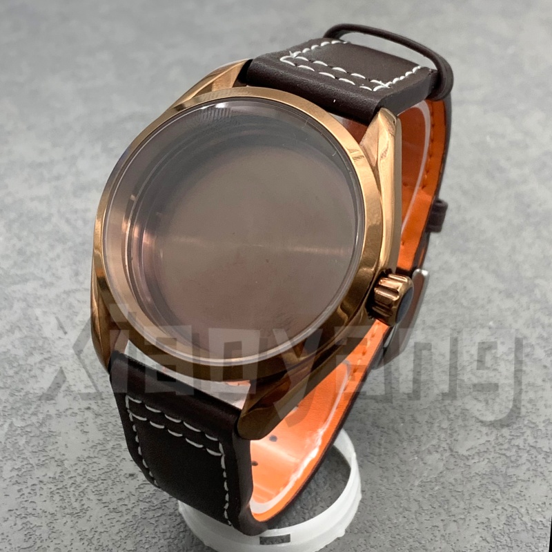 40MM NH35 Polish Bezel Rose Br - đánh giá và giá Bronze Case Watch