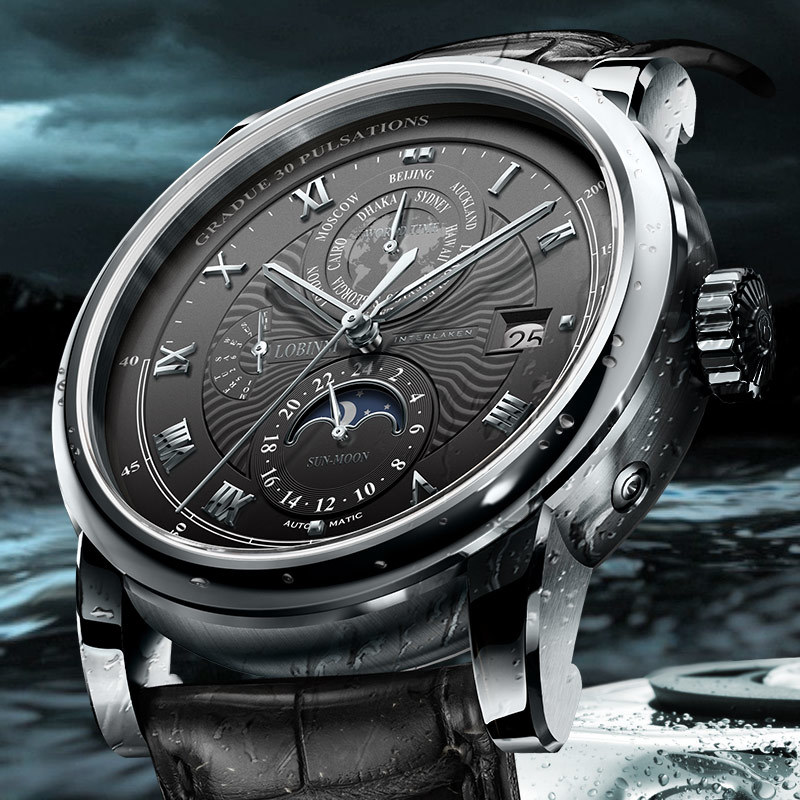 New LOBINNI Luxury Brand Seagu - đánh giá và giá Luxury Watch On Sale