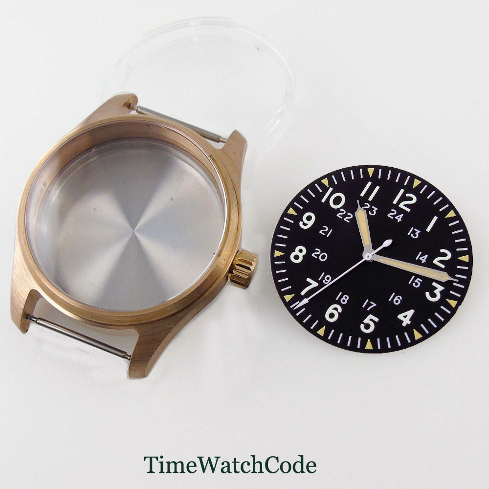 39mm Pilot Diver Watch Case So - đánh giá và giá Bronze Case Watch