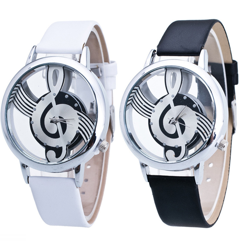 Fashion Hollow Music Shape Wat - đánh giá và giá Luxury Watch White