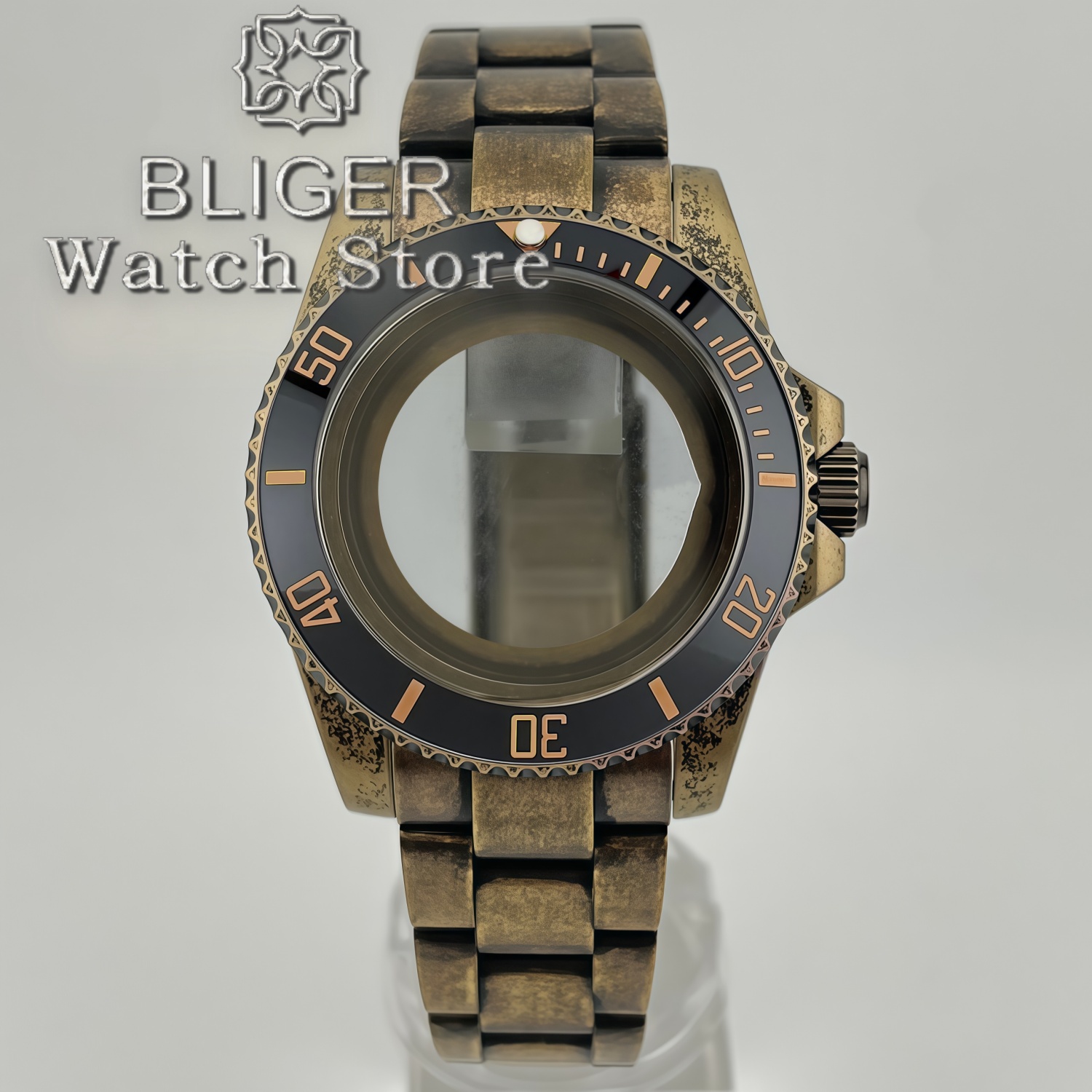 BLIGER 40MM Retro Sapphire Gla - đánh giá và giá Bronze Case Watch