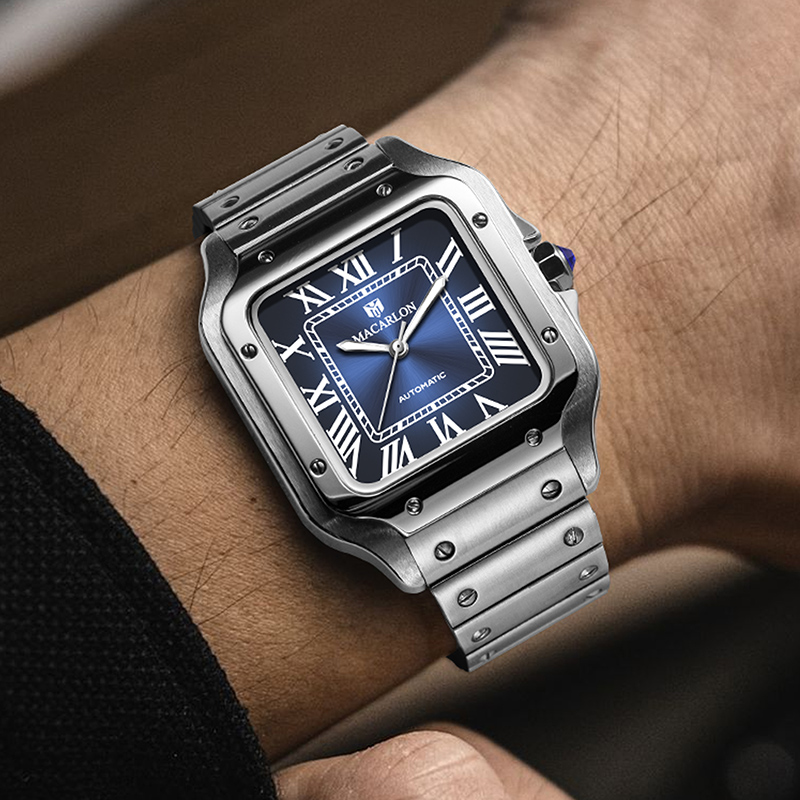 MACARLON Square Men's Automati - đánh giá và giá Luxury Watch China