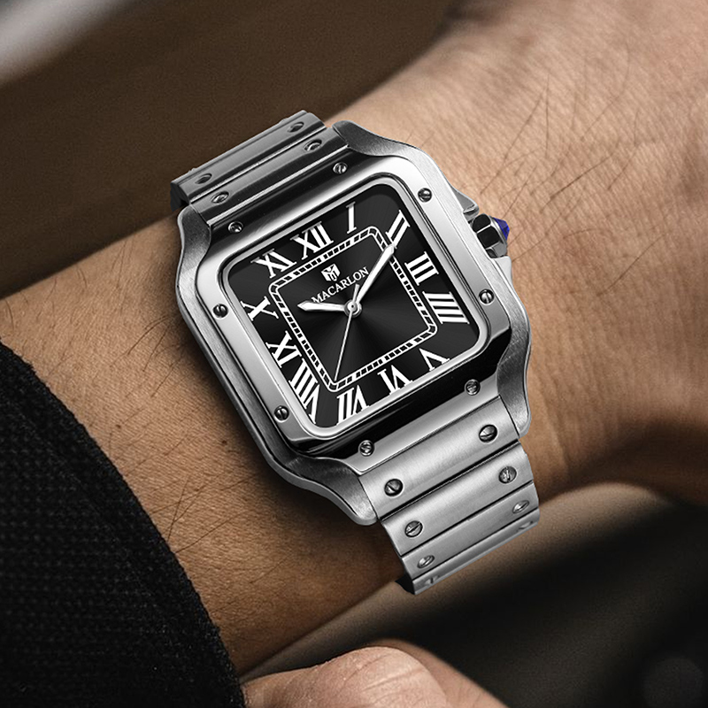 MACARLON Square Men's Automati - đánh giá và giá Luxury Watch China