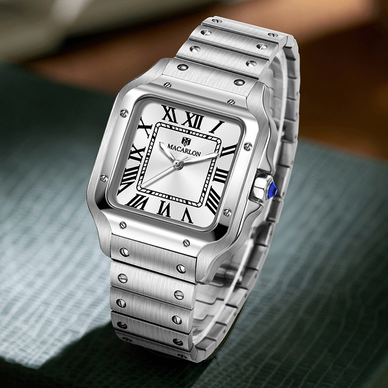 MACARLON Square Men's Automati - đánh giá và giá Luxury Watch China