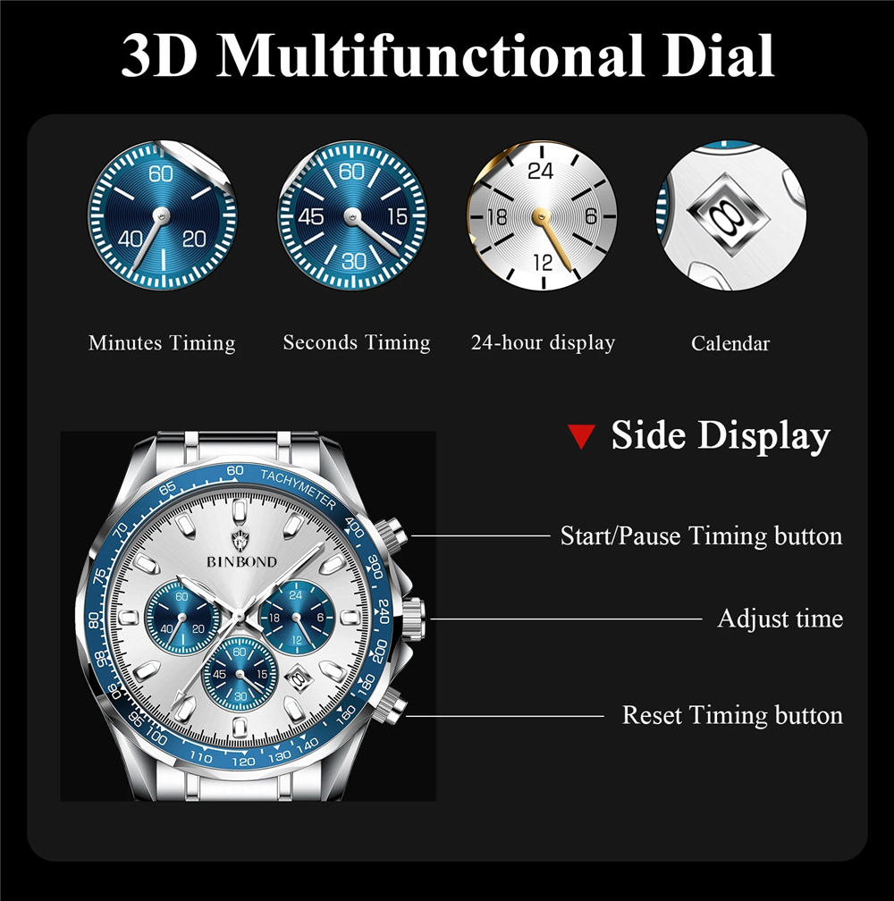 Sports New Men Chornograph Wat - đánh giá và giá Zen Luxury Watch