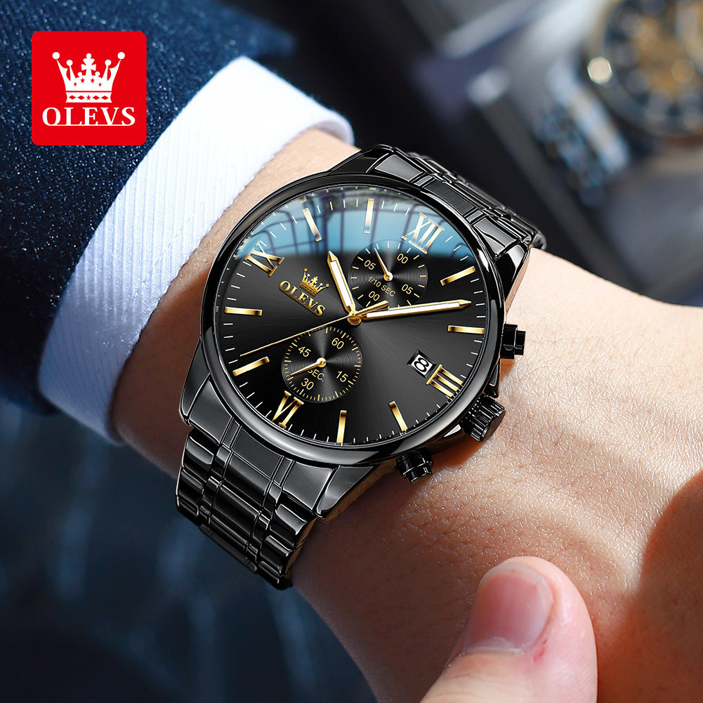 OLEVS 2886 Classic Black Quart - đánh giá và giá Zen Luxury Watch