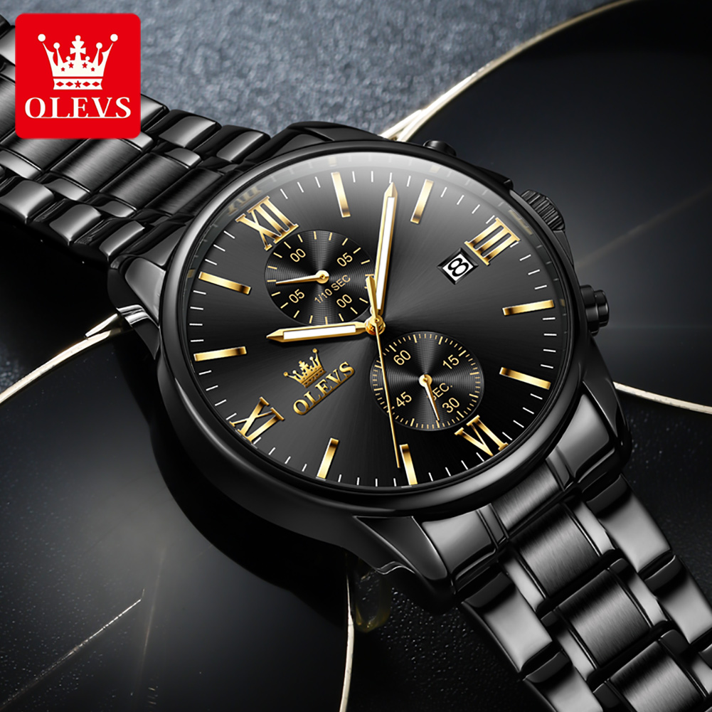 OLEVS 2886 Classic Black Quart - đánh giá và giá Zen Luxury Watch