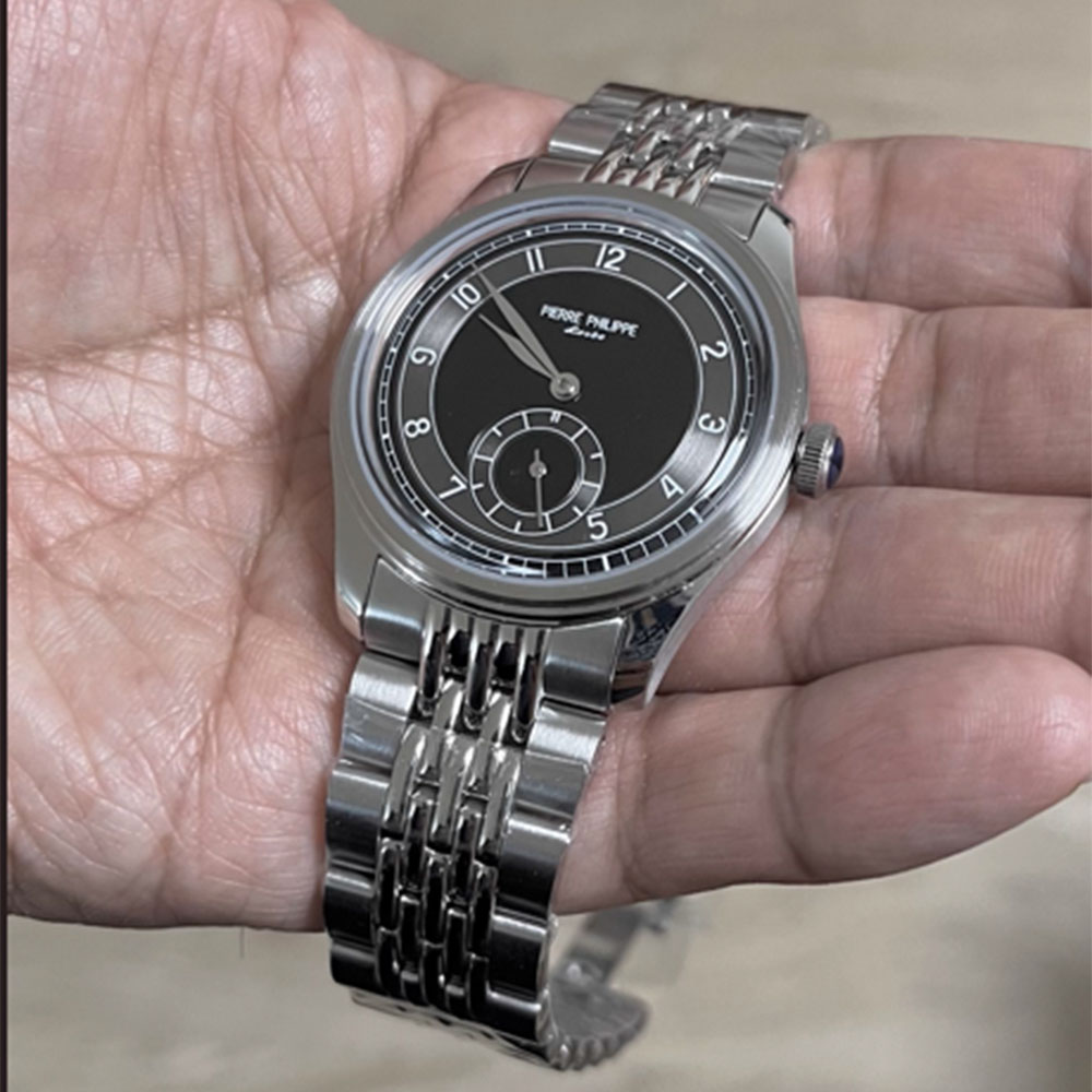 High-end men's 38MM watch blac - đánh giá và giá Guilloché Dial Watch