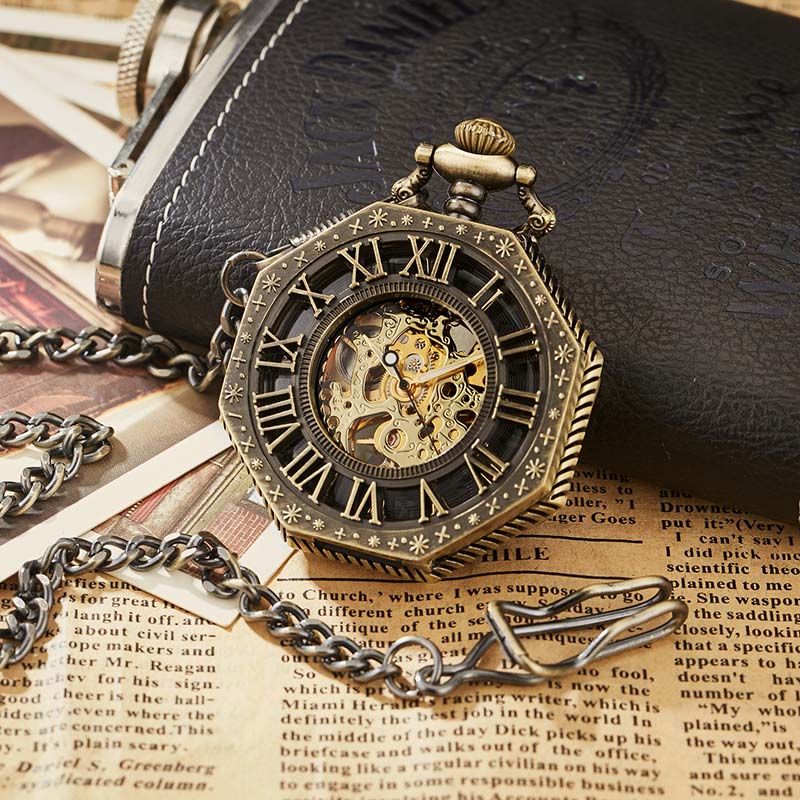 Lục Giác Cơ Đồng Hồ Bỏ Túi Vàn - đánh giá và giá Bronze Case Watch