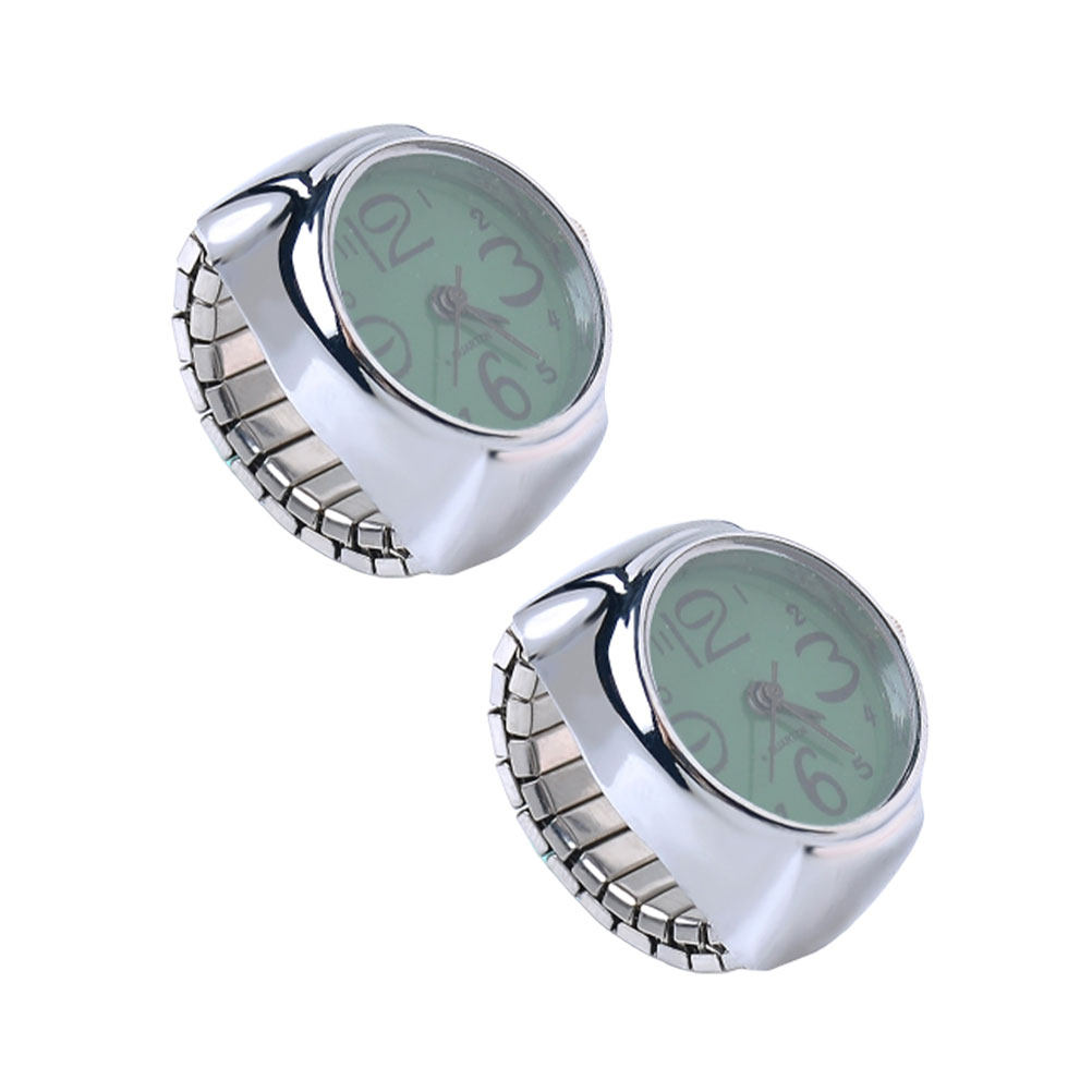2Pcs Ring Watch for Women Men  - đánh giá và giá Luxury Watch White