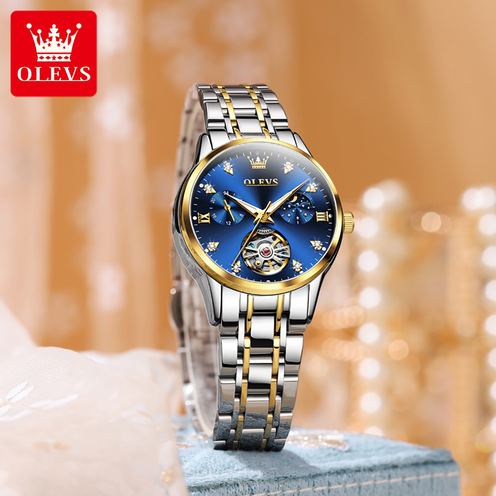 OLEVS Đồng Hồ Nữ Sang Trọng To - đánh giá và giá Automatic Pilot Watch