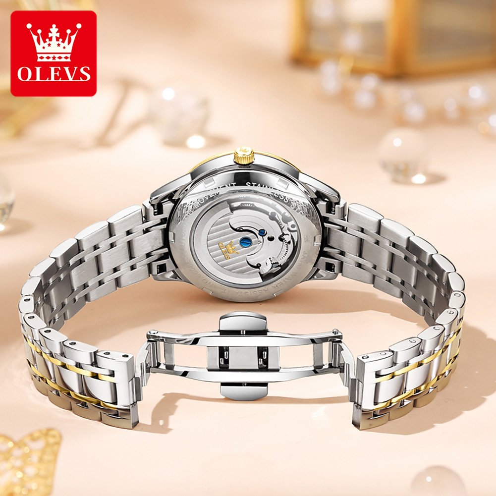 OLEVS Đồng Hồ Nữ Sang Trọng To - đánh giá và giá Automatic Pilot Watch
