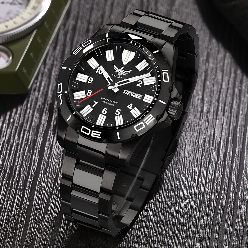 YELANG V1036 42MM Men Quartz W - đánh giá và giá Diver Watch 300M