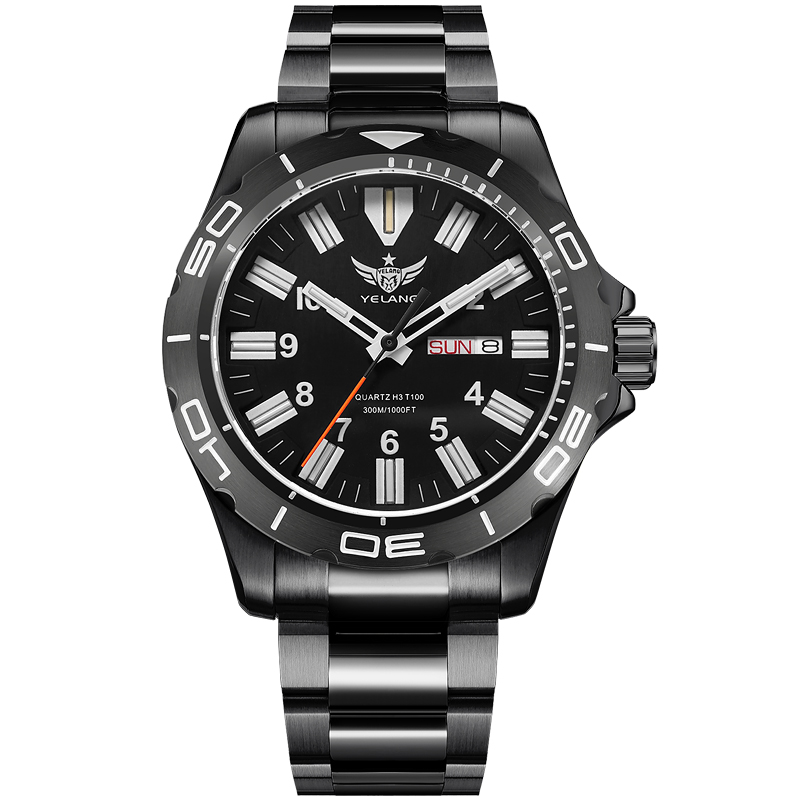 YELANG V1036 42MM Men Quartz W - đánh giá và giá Diver Watch 300M