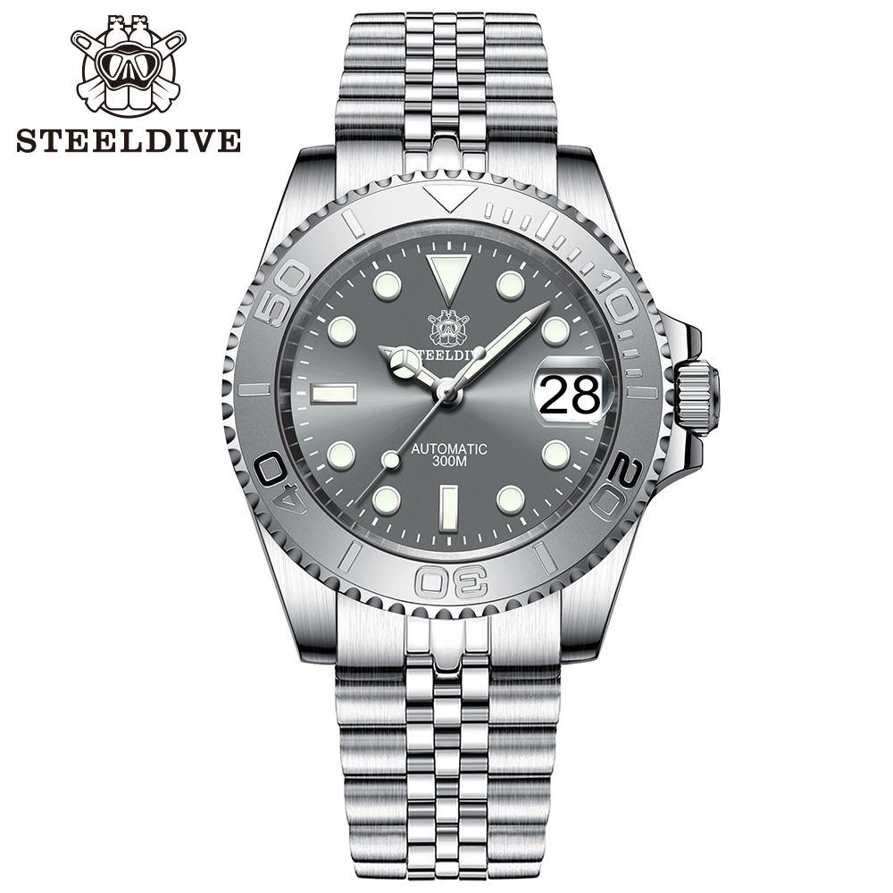 NEW STEELDIVE Gray Water Ghost - đánh giá và giá Diver Watch 300M
