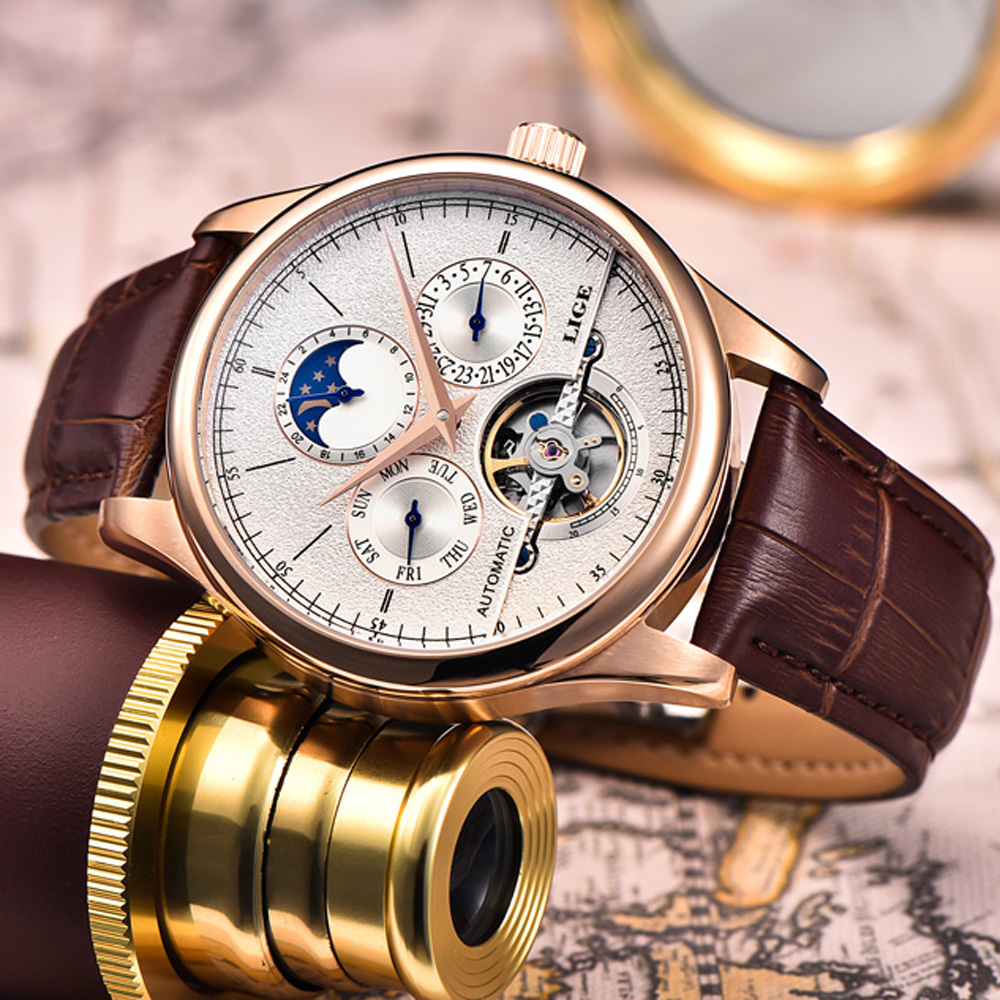 LIGE Brand Classic Mens Retro  - đánh giá và giá Luxury Watch On Sale