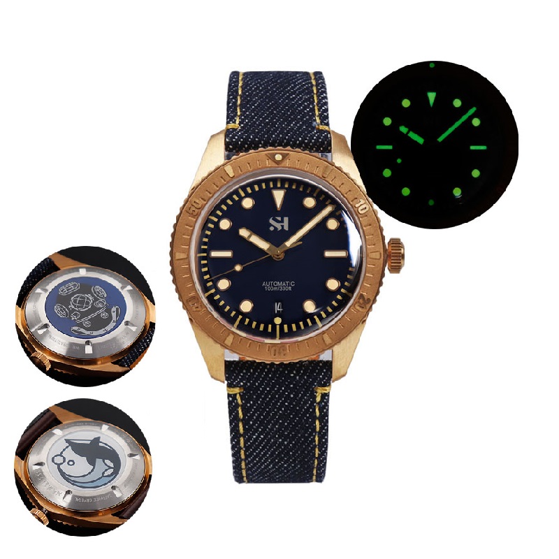 42mm Bronze Mens Watch Mechani - đánh giá và giá Bronze Case Watch