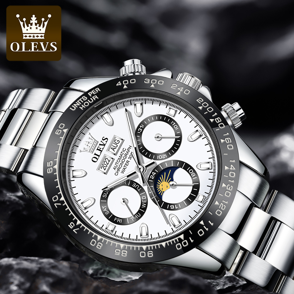 OLEVS Cao Cấp Đồng Hồ Nam Chro - đánh giá và giá Luxury Watch On Sale