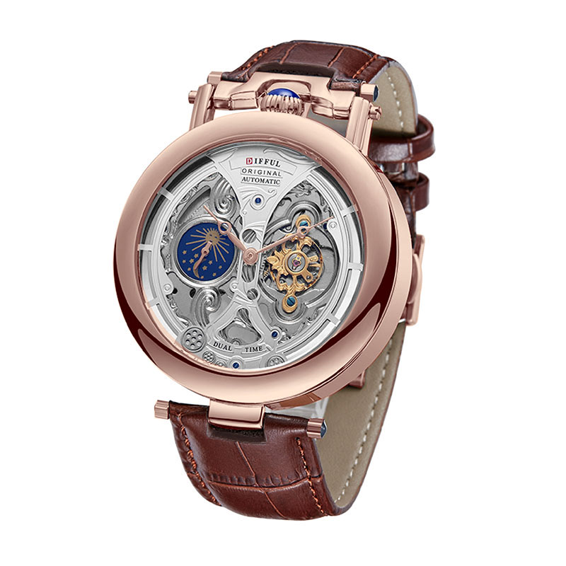DIFFUL Luxury Big Skeleton Dia - đánh giá và giá Automatic Pilot Watch