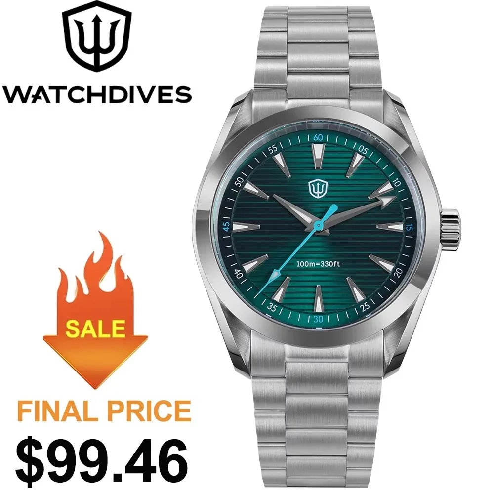 Watchdives 38mm Quartz Watch V - đánh giá và giá Guilloché Dial Watch