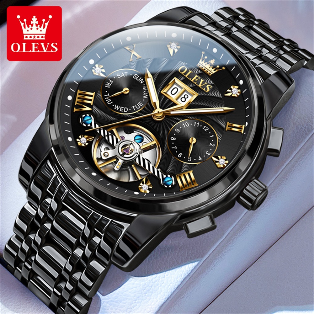 OLEVS Classic Men's Watches To - đánh giá và giá Automatic Pilot Watch