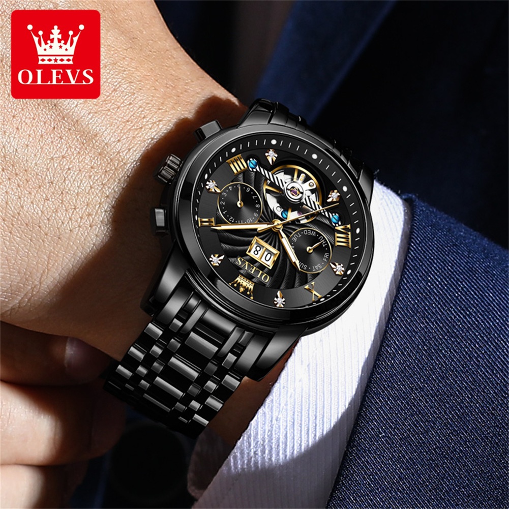 OLEVS Classic Men's Watches To - đánh giá và giá Automatic Pilot Watch