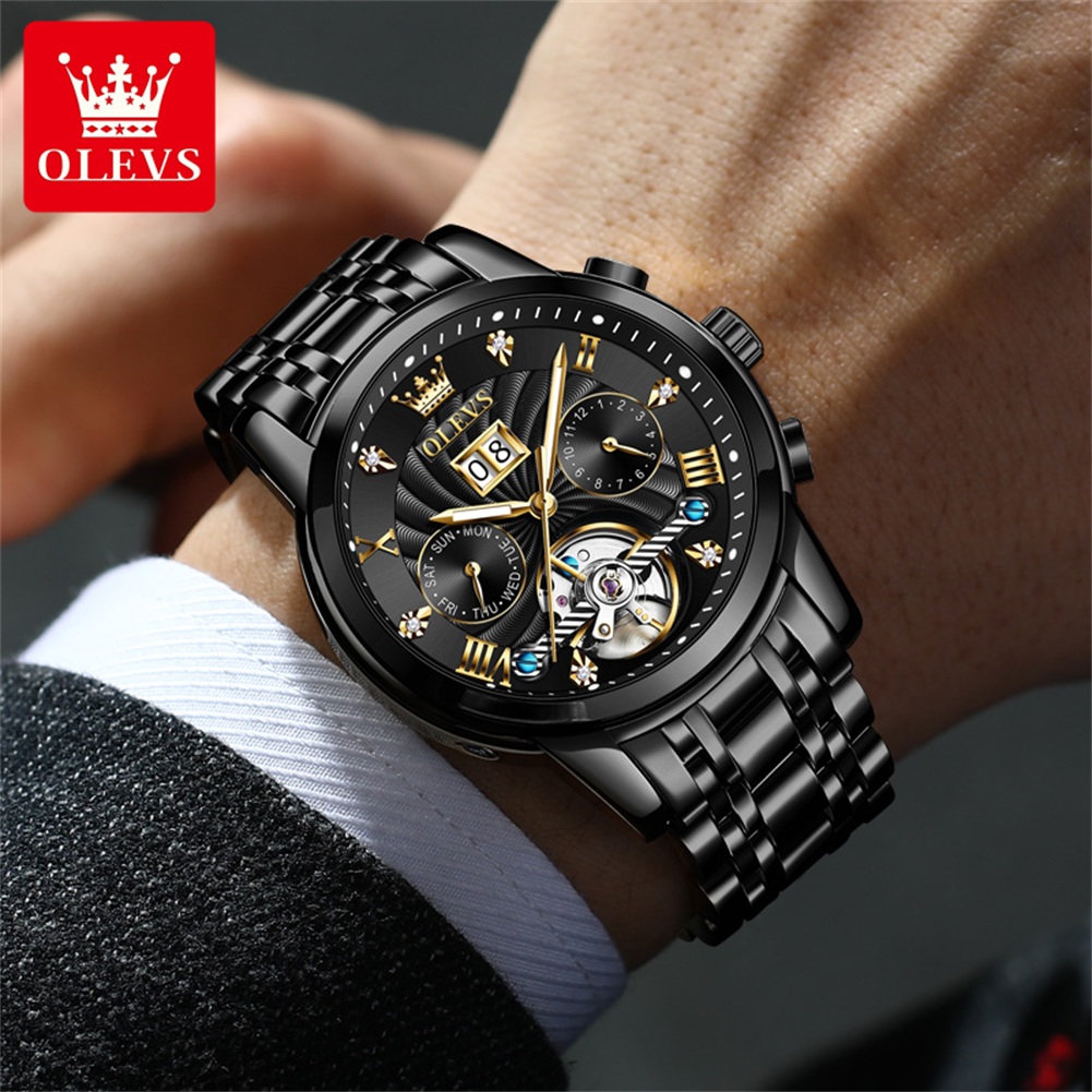 OLEVS Classic Men's Watches To - đánh giá và giá Automatic Pilot Watch