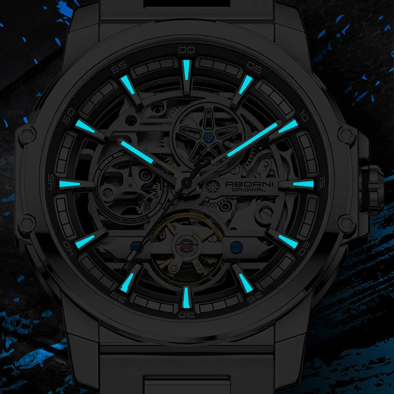 ABORNI 9039 Unique Design Skel - đánh giá và giá Automatic Pilot Watch