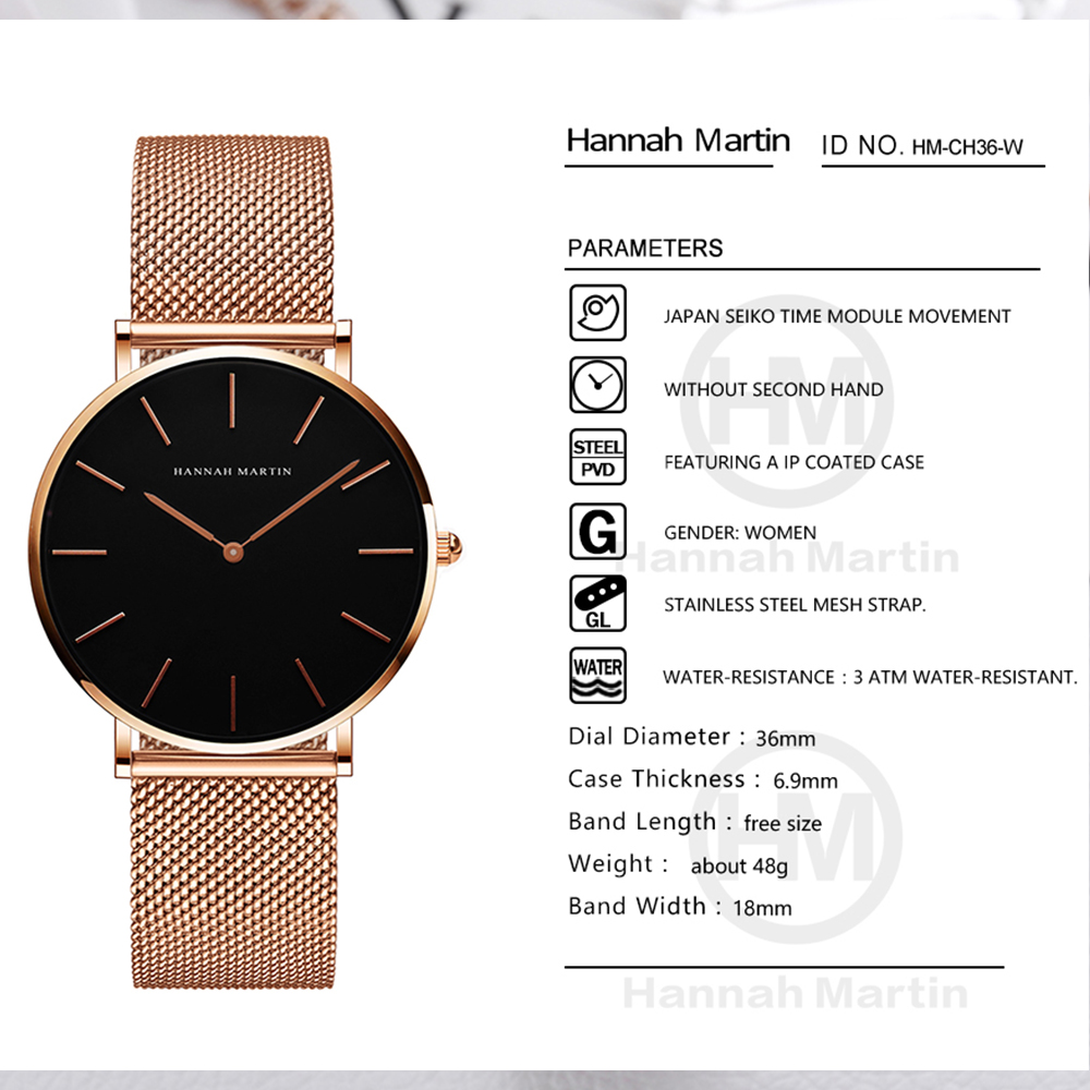 Hannah Martin Top Brand Luxury - đánh giá và giá Luxury Watch Japan