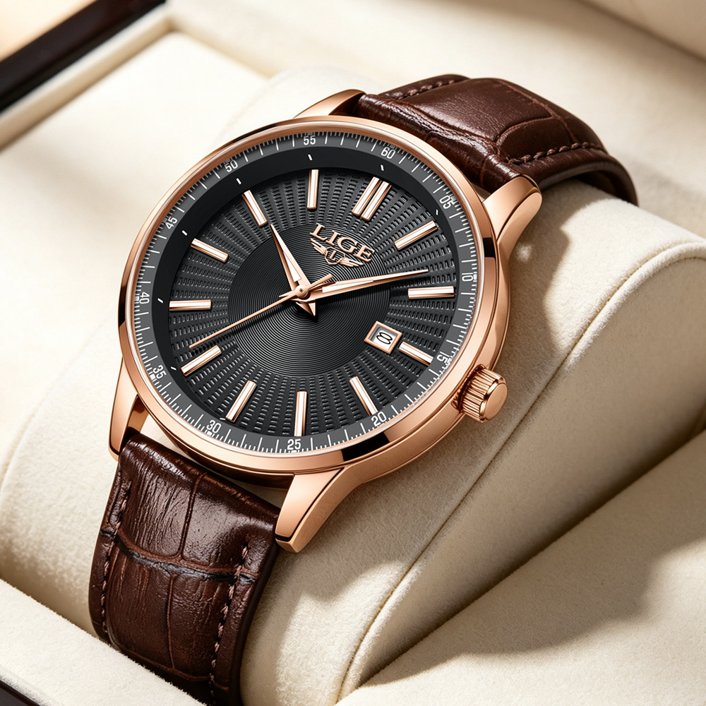 LIGE Top Brand Luxury Men's Wa - đánh giá và giá Zen Luxury Watch