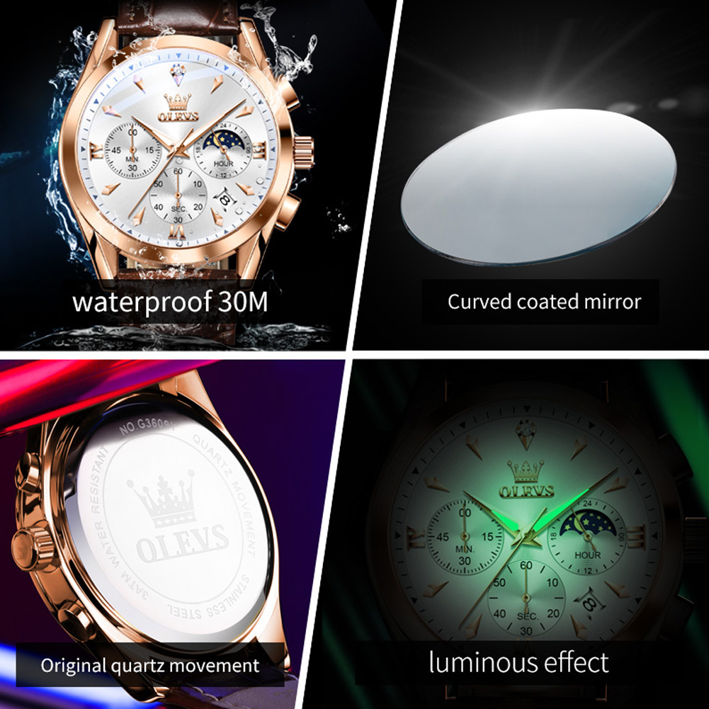 OLEVS Brand New Fashion Quartz - đánh giá và giá Zen Luxury Watch