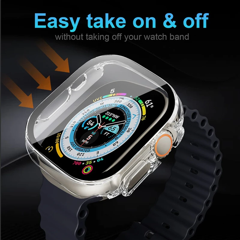 Glass+case For Apple Watch Ult - đánh giá và giá Luxury Watch Protection Film