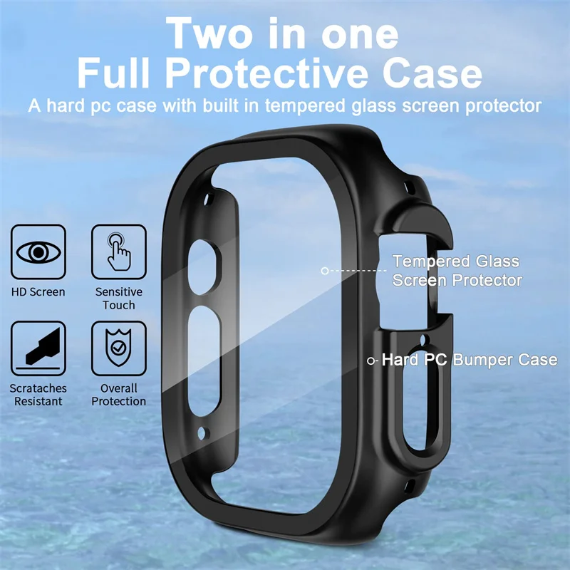 Glass+case For Apple Watch Ult - đánh giá và giá Luxury Watch Protection Film