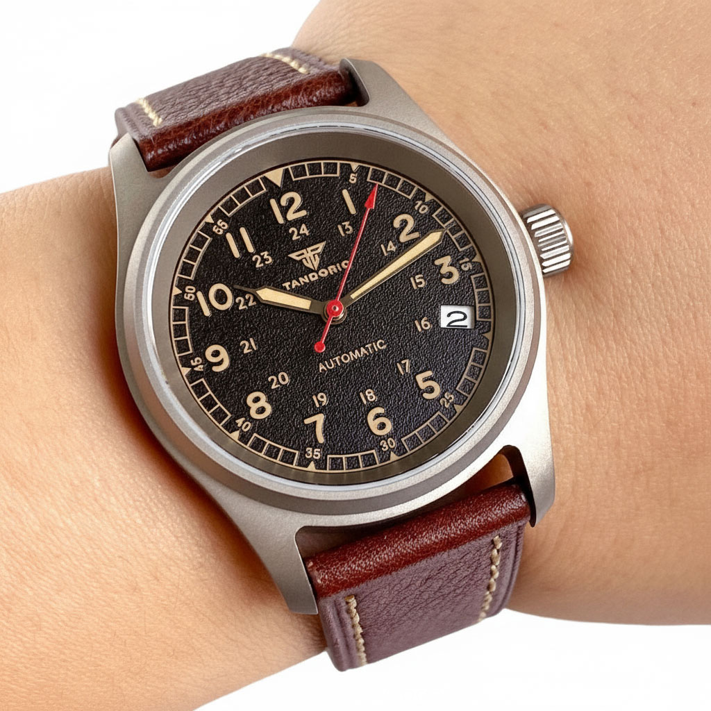 Customized Watch Titanium NH35 - đánh giá và giá Automatic Pilot Watch
